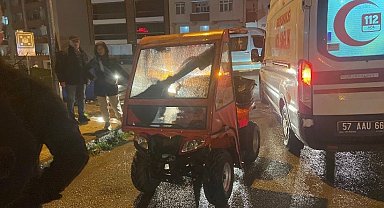 Sinop'ta ATV yayaya çarptı: 1 yaralı