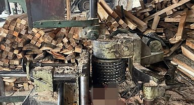 Sinop'ta iş kazası: Elini hızar makinesine kaptırdı