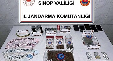 Sinop'ta jandarmadan uyuşturucu tacirlerine darbe