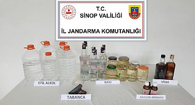 Sinop'ta kaçak alkol operasyonu: 3 gözaltı