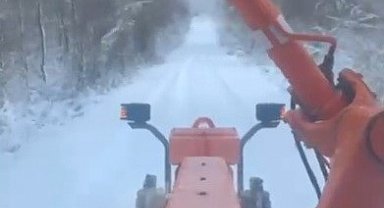 Sinop'ta kar yağışı: 34 köy yolu ulaşıma kapandı