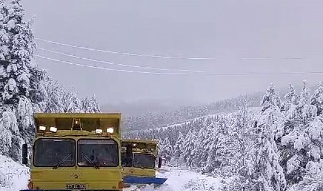 Sinop'ta kar yağışı