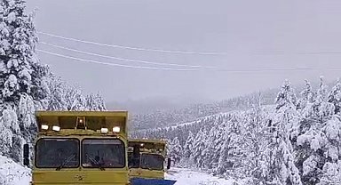 Sinop'ta kar yağışı