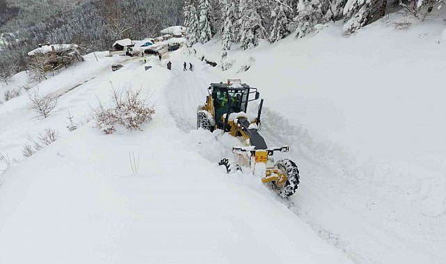 Sinop'ta karla mücadele