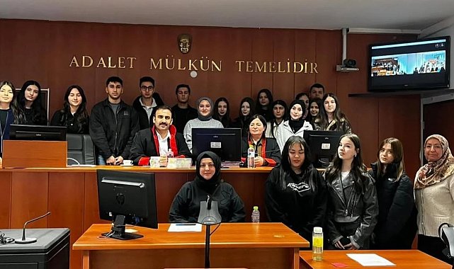 Sinop'ta öğrenciler adaletin işleyişini yerinde gözlemledi