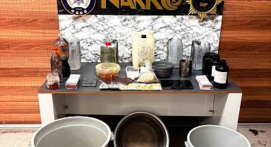 Şişli'de uyuşturucu imalathanesine baskın: 97 kilo uyuşturucu ele geçirildi