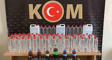 Sivas'ta kaçak alkol operasyonu