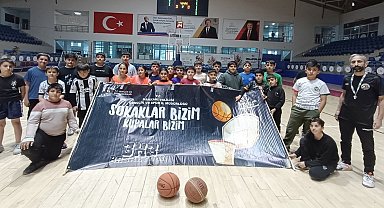 Sokak basketbolu Hakkâri'de nefes kesti