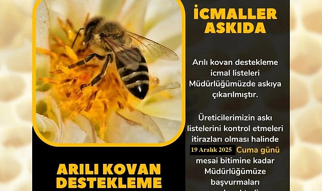 Söke'de arıcılara İcmal Listesi uyarısı