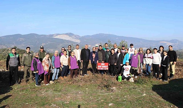 Söke'de fidanlar toprakla buluştu