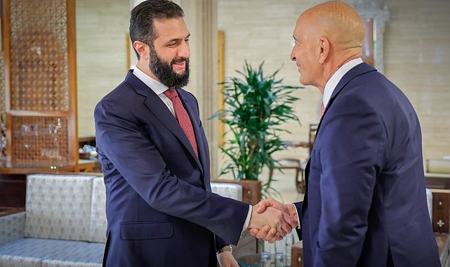 Suriye Devlet Başkanı eş-Şara, ABD'nin Suriye Özel Temsilcisi Barrack'ı kabul etti