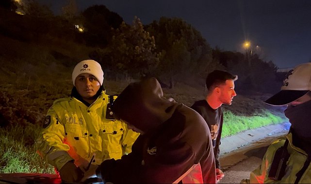 Sürücü değişikliği polisin gözünden kaçmadı
