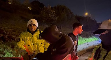 Sürücü değişikliği polisin gözünden kaçmadı