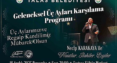 Talas'ta geleneksel üç ayları karşılama programı