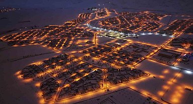 Tarihi Hasankeyf'te masalsı kar manzaraları