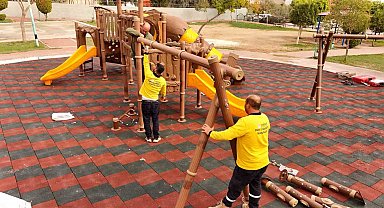 Tarsus'ta Gaspıralı Parkı modern bir görünüme kavuşuyor