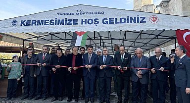 Tarsus'ta Gazze'ye destek amaçlı hayır çarşısı kuruldu