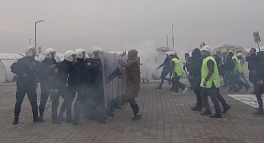 Taşlı sopalı toplumsal olaylara karşı gerçeğini aratmayan müdahale tatbikatı