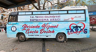 Tavas Belediyesi dayanışma aracı hizmete başladı