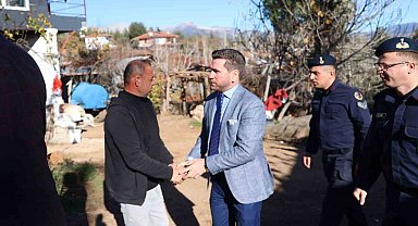 Tavas Belediyesinden yangında evleri kül olan aileye konteyner ev desteği