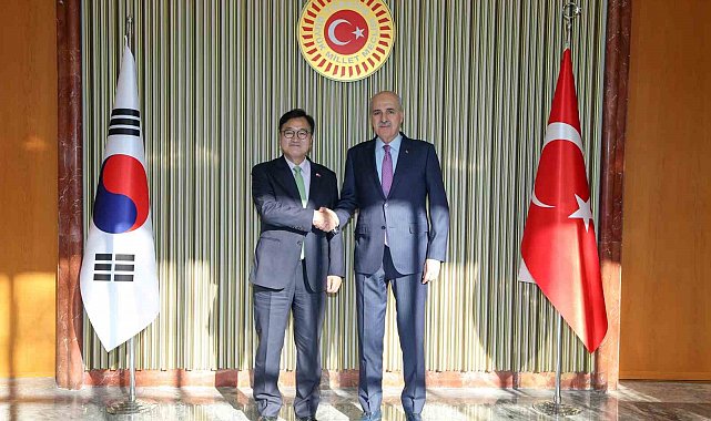 TBMM Başkanı Kurtulmuş, Kore Cumhuriyeti Ulusal Meclisi Başkanı Woo Wonshik ile görüştü