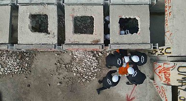 Tekirdağ'da çevik kuvvete afet anında enkazda arama kurtarma eğitimi