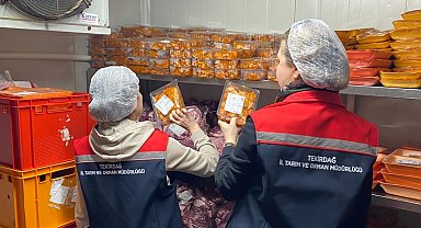 Tekirdağ'da toplu tüketim yerlerinde eş zamanlı gıda denetimi