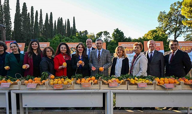 Tescillenip dünya pazarında yerini alan Antalya portakalları tanıtıldı