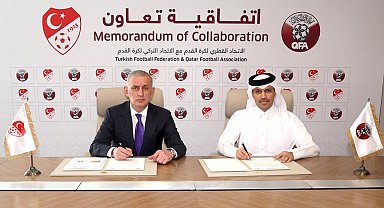 TFF ile Katar Futbol Federasyonu arasında iş birliği anlaşması imzalandı