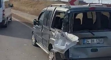 Tır ile hafif ticari araç çarpıştı: 1 yaralı