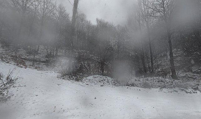 Tokat'ın yüksek kesimlerinde kar yağışı etkili oldu