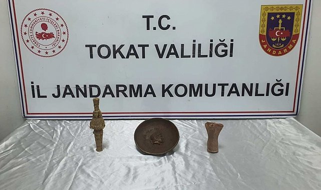 Tokat'ta jandarmadan tarihi miras operasyonu