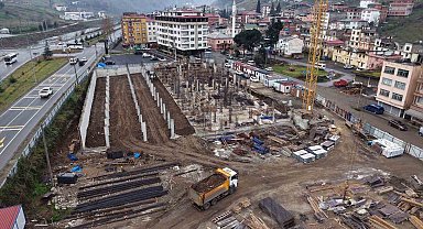 Trabzon'da Çağlayan Kentsel Dönüşüm Projesi'nde inşaatlar yükseliyor