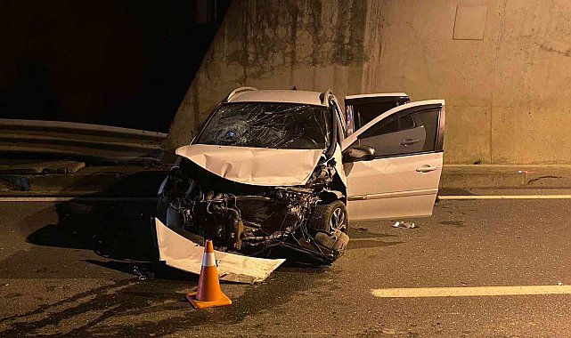 Tünelde meydana gelen kazada 4 kişi yaralandı