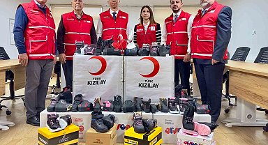 Türk Kızılay Manisa'dan kışlık ayakkabı kampanyası