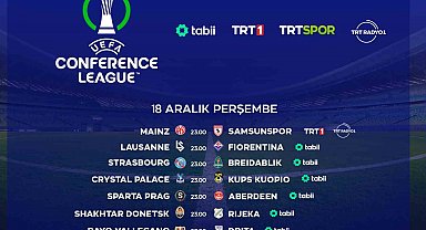 UEFA Konferans Ligi maçları TRT ve tabii'de