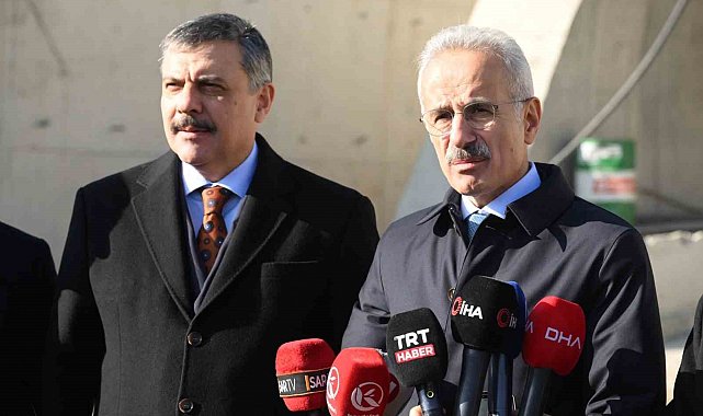 Ulaştırma ve Altyapı Bakanı Uraloğlu: "2026 yılının ilk yarısı içerisinde tüneli hizmete açmış olacağız"