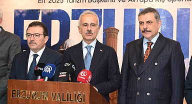 Ulaştırma ve Altyapı Bakanı Uraloğlu: "Erzincan-Erzurum-Kars tren hattı etüt proje çalışmaları devam ediyor"