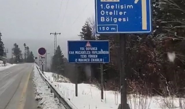 Uludağ'da kar yağışı etkisini sürdürüyor
