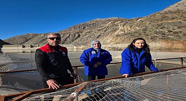 Uludere'de alabalık üretim tesislerine denetim