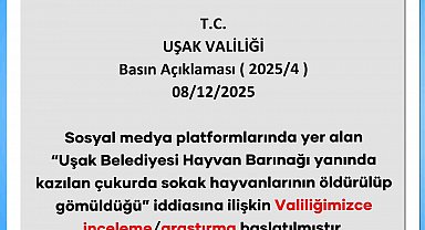 Uşak Valiliği, bakım evi yanında ölü hayvan bulunduğu iddialarıyla ilgili inceleme başlattı