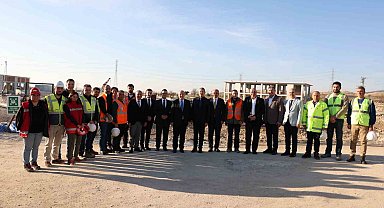 Vali Coşkun, Denizli OSB'nin yeni arıtma tesisi şantiyesini inceledi