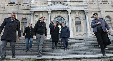 Vali Musa Işın, Kütahya Lisesi'nde incelemelerde bulundu