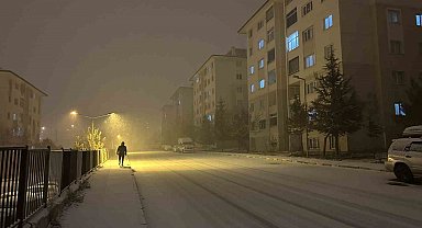 Van'da yoğun kar yağışı
