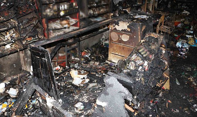 Veresiye alamadığı için bakkalı ateşe verdi