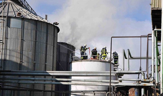 Yağ fabrikasında yangın