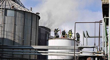 Yağ fabrikasında yangın