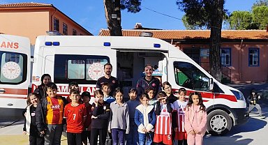 Yatağan'da öğrencilere acil sağlık hizmetleri tanıtıldı
