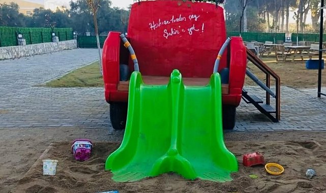 Yeşilçam'ın efsanesi çocukların oyun alanı oldu