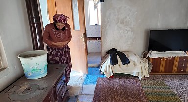 Yokluk içinde yaşadığı evde yapılan düzenlemeler Keziban teyzenin yüzünü güldürdü